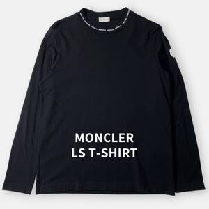 美品 MONCLER モンクレール 21SS ネックロゴ ロング スリーブ Tシャツ S メンズ 高級 トップス