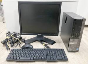 ☆PC★DELL デル モニター P170Sb/DELL デル OPTIPLEX 390 Core i3 キーボード マウス付 パソコン PC 通電動作OK 