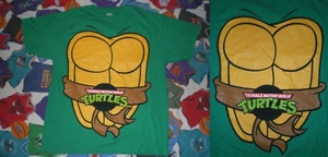 ★即決USA古着★忍者タートルズだまし絵TシャツL/TURTLES★