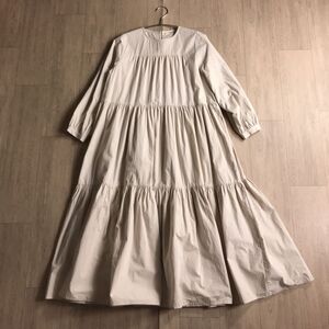 100円スタート□ w closet コットン　ティアード　ワンピース　フリーサイズ