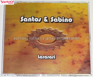 中古輸入CDS Santos & Sabino Lararari Canzone Felice [Single 1998][FACT 911068-2 CDM]