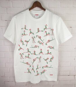 ST10569 Supreme シュプリーム Tシャツ 2017 クリスマス S 未使用 ホワイト