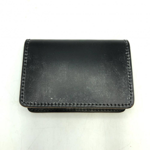 【中古】PORTER レザーカードケース ブラック　ポーター[240017630034]