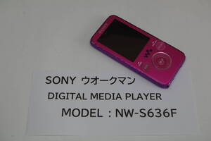  SONY ウォークマン NW-S636F ■A4