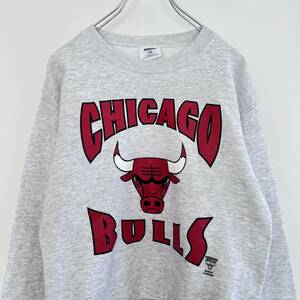 USA製 シカゴブルズ スウェットシャツ レディースMサイズ CSA グレー NBA CHICAGO BULLS