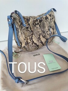 TOUS トウス パイソン柄 ショルダーバッグ