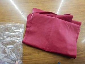 日本 反物122609　紅布　6,5M以上　巾35CM綿布 　浴衣　着物KIMONO はぎれ　日本製　JAPAN 昭和レトロ