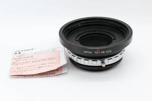 ★極上品★ KIPON キポン TILT HB-EOS チルト機能付きマウントアダプター 【HASSELBLAD 中判レンズ / CANON EFマウント】 #01643