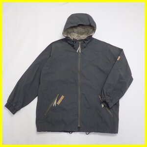 ★Jack Wolfskin/ジャックウルフスキン ジップアップパーカー メンズM/ダークグレー/コットン混&1031700047