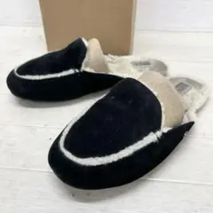 ゆ85★① UGG ムートンサンダル シューズ スエード ブラック レディース