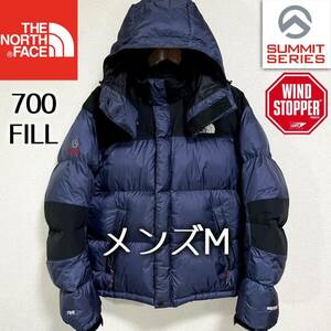 人気希少 ノースフェイス バルトロダウンジャケット 700フィル サミットシリーズ メンズM THE NORTH FACE フード収納可 ヌプシ ビレイヤー