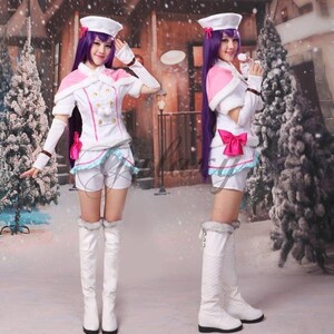 cos6903工場直販 ラブライブ！Lovelive！ Snow halation スノハレ 園田海未 コスプレ 衣装 靴無し