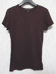 RALPH LAUREN ラルフローレン Tシャツ カットソー 半袖 レディース L 170/96A ワインレッド 夏　irmri yg2278