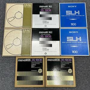 未使用含む　TEAC RE-1002、maxell 35-180B、SONY SLH1100 オープンリールテープ 8本セット