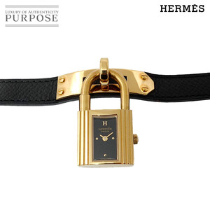 エルメス HERMES ケリーウォッチ ヴィンテージ レディース 腕時計 ブラック クォーツ ウォッチ カデナ Kelly Watch 90261995