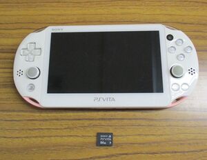 #w28【梱60】ソニー PlayStation PS Vita PCH2000 ライトピンク/ホワイト 本体