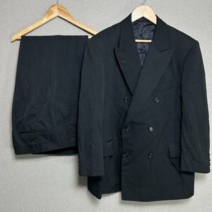 YT1094 MIYUKI PLANZA ミユキプランザ 高級 ブラックフォーマル セットアップ Ｓサイズ 礼服 ダブルスーツ 紳士 冠婚葬祭 TUXEDO CLOTH