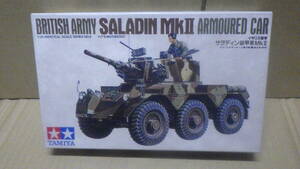 B タミヤ 1/35 イギリス陸軍 サラディン装甲車MkⅡ SALADIN 未組立 中古 現状