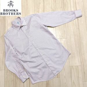 【used】BROOKS BROTHERS ブルックスブラザーズ ストライプ シャツ アメリカ製 Made in USA サイズ15-31 SLIM FIT 長袖シャツ 希少