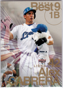 ★【抽プレ】BBM 2003年 1stバージョン BN12 2002年ベスト9 抽選プレゼント版カード カブレラ(西武ライオンズ) 野球カード