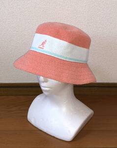 新品 KANGOL Bermuda Stripe Bucket K3326ST L カンゴール バミューダ ストライプ バケット バケットハット ピンク ホワイト 白 男女兼用