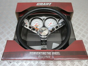 838GRANT.グラント ステアリング Classic Foam, Steel/Chrome, Foam/Black, 3-Spoke, 13.5 in. Diameter,