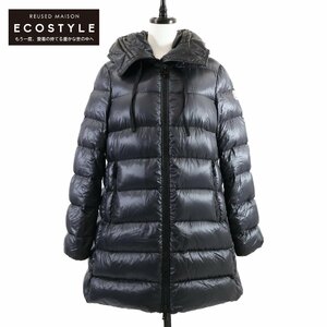 美品/国内正規 MONCLER モンクレール SUYENスイエン フーディダウン コート 1 ネイビー レディース