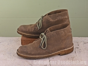 MK765 クラークス Clarks デザートブーツ グレー×茶 レディース 7.5 24.5cm