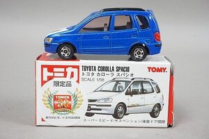 TOMICA トミカ 1/58 Toyota トヨタ Corolla Spacio カローラ スパシオ 青 トミカ30周年限定品 No.16