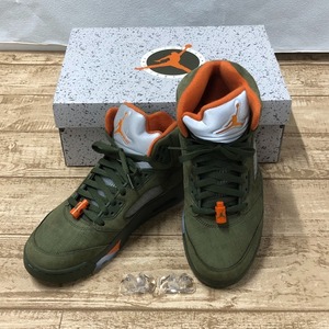 08w5907★1円~ ナイキ NIKE Air Jordan 5 Retro "Olive" DD0587-308 26.0cm US8 UK10.5 EU41 スニーカー 中古品