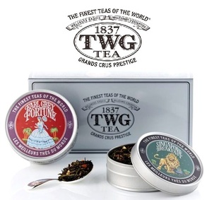 新品未開封日本未発売　TWG 　シンガポール　高級ブレンド緑茶紅茶ギフトセット　茶匙入り