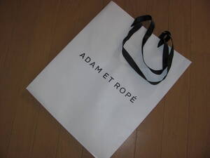 Adam et Rope アダムエロペ 紙袋 ショッパー★ 白×黒★ サイズ：約３３×４０×１２ｃｍ ★送料230円