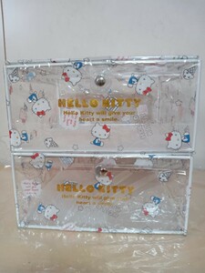 #369 sanrio サンリオ ハローキティ HELLO KITTY キティちゃん 蓋付きクリアBOX 収納BOX ボックス ケース