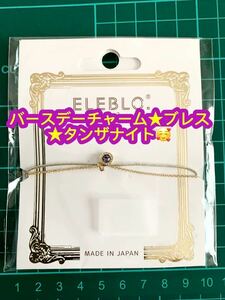 静電気抑止バースデーチャームブレス タンザナイト EBA-06-12 ※割引クーポン使用不可