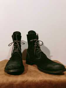 ◆PADRONE パドローネ ブラック　スエード　ブーツ サイズ40(25～26cm)