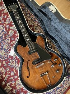 KING SNAKE SMITH Dirty walnut / キングスネイク スミス / フルアコ ES-330タイプ ☆新品同様☆ 日本製 ☆ 2024年 新品購入品 ☆