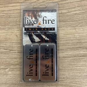 未使用 Live Fire Gear ライブファイヤー オリジナル ツインパック 焚火 着火剤 サバイバル 非常用 防災 キャンプ アウトドア 1tmc02060378