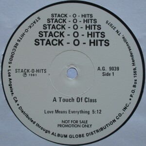 ◇12：JPN PROMO◇ A TOUCH OF CLASS / LOVE MEANS EVERYTHING b. YOU GOT TO KNOW BETTER