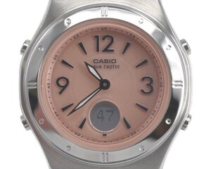 [未使用品] 稼働品【CASIO】 カシオ wave cepter レディース LWA-M141D-4AJF マルチバンド6 電波ソーラー 動作OK 極美品