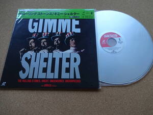 新品購入美品★LD★レーザーディスク★ローリング・ストーンズ ROLLING STONES★ギミー・シェルター★GIMME SHELTER★帯付★Mick Jagger