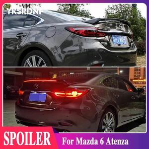 ★NEW★ アテンザ トランク スポイラー LEDライト付き mazda6 マツダ6 GJ 前期 後期 オープニング機能付き テールランプ エアロ カスタム