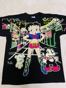 半袖Tシャツ Betty Boop Tシャツ Over print サイズXL