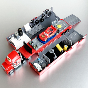 マテル カーズ マック ハウラー トランスポーター マックィーン Mattel Cars Mack Hauler Transporter Lightning Mcqueen 2台セット