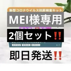 2回分　新型　コロナ　抗原検査キット　鼻腔 風邪　ウイルス　研究用　簡単