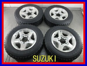 ■中古タイヤホイール■　SUZUKI 純正 16インチ 5.5J +27 5H 139.7 TOYO TRANPATH M/T 195R16C 104/102Q 6PR ジムニー 激安 送料無料 K532