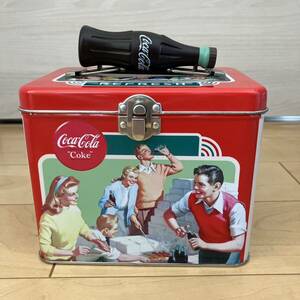 Coca-Cola Tin Can コカコーラ 缶 小物入れ レトロ ビンテージ Tin Box レア ブリキ缶 ビンテージ 缶ケース 小物入れ アメリカン雑貨