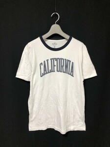 ◆HOLLISTER ホリスター リンガー　半袖Tシャツ M　ビッグロゴ