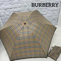 BURBERRY バーバリー ノバチェック 折りたたみ傘 専用収納袋有