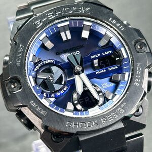 美品 CASIO G-SHOCK カシオ ジーショック G-STEEL GST-B400BD-1A2JF 腕時計 タフソーラー アナログ デジタル Bluetooth メンズ カレンダー