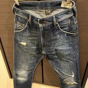 Diesel ディーゼル KROOLEY W27 L32 ジーンズ デニムパンツ デニム 加工デニム イタリア製